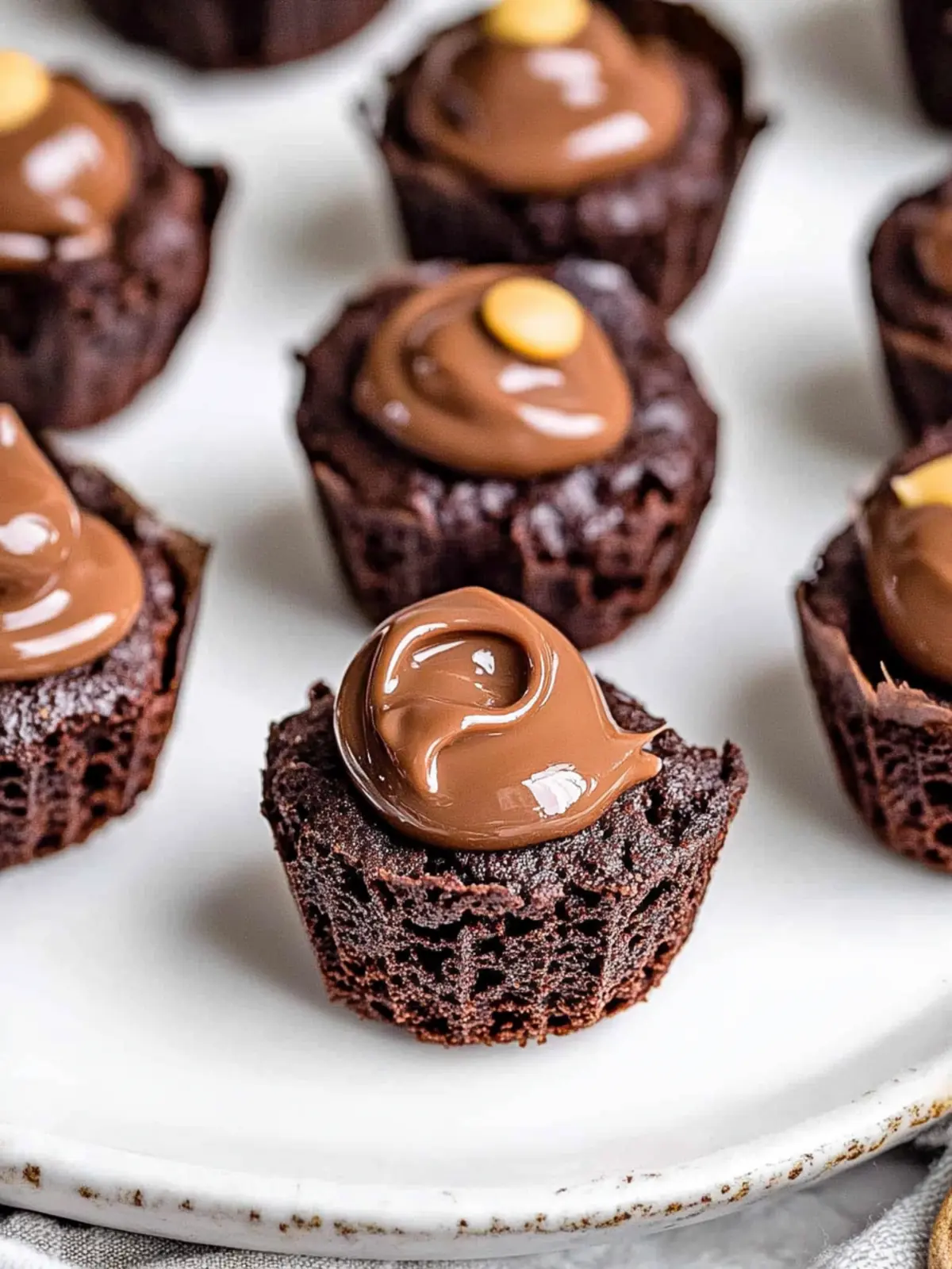 Chocolate Caramel Brownie Bites