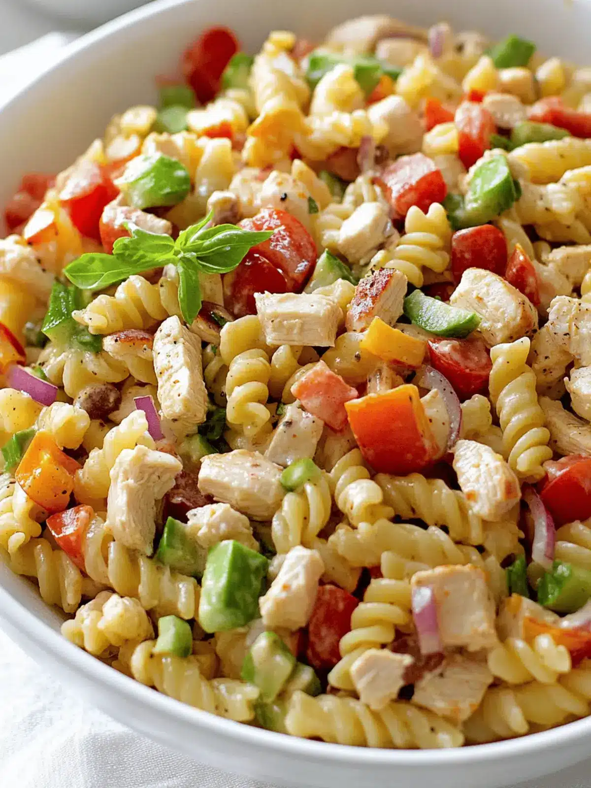 Delicious Chicken Pasta Salad for Summer Potlucks 5 Chicken Pasta Salad