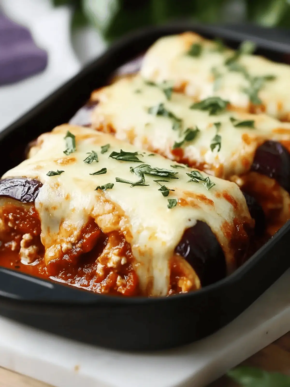 Savory Eggplant Rollatini with Creamy Ricotta Delight 3 Eggplant Rollatini