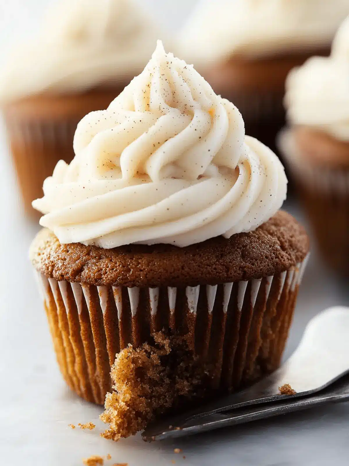 Gingerbread Cupcakes with Eggnog Buttercream Bliss 5 Gingerbread Cupcakes with Eggnog Buttercream Frosting