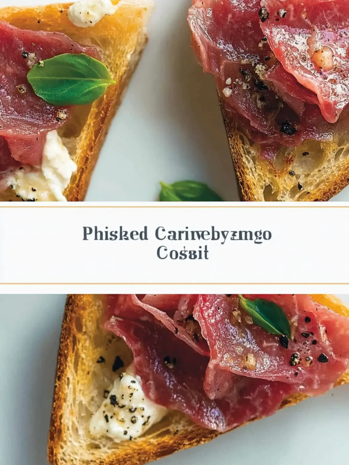 Beef Carpaccio Crostini