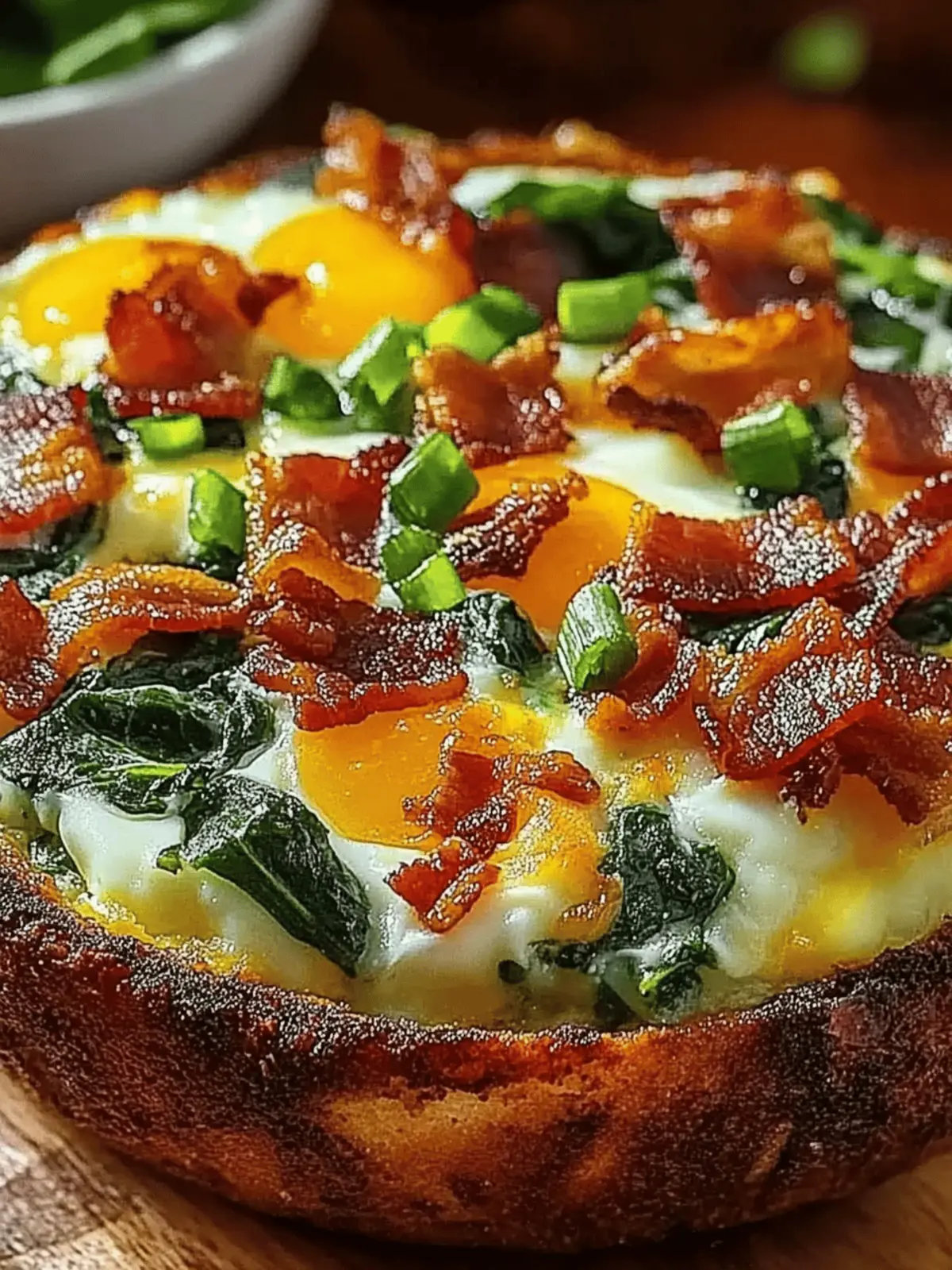 Savory Bacon & Spinach Egg Bake for Irresistible Mornings 2 Savory Bacon & Spinach Egg Bake