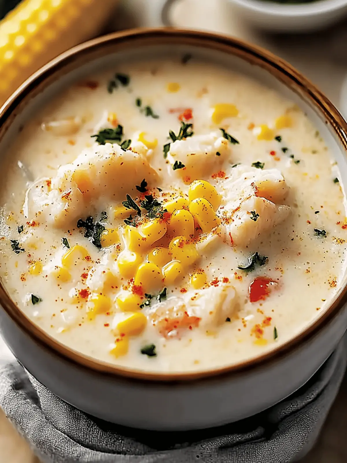 Bobby Flay’s Crab & Corn Chowder