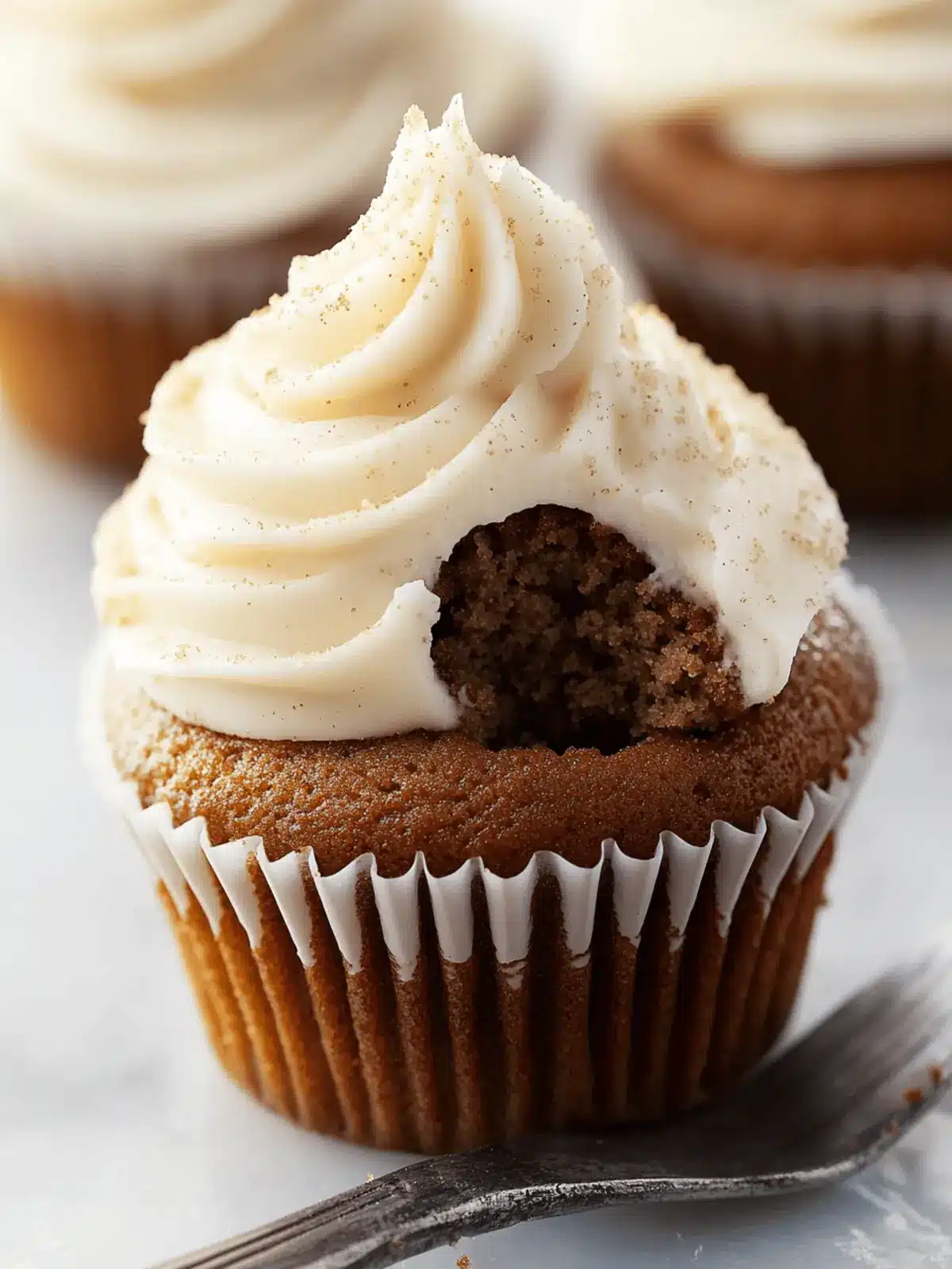 Gingerbread Cupcakes with Eggnog Buttercream Bliss 3 Gingerbread Cupcakes with Eggnog Buttercream Frosting