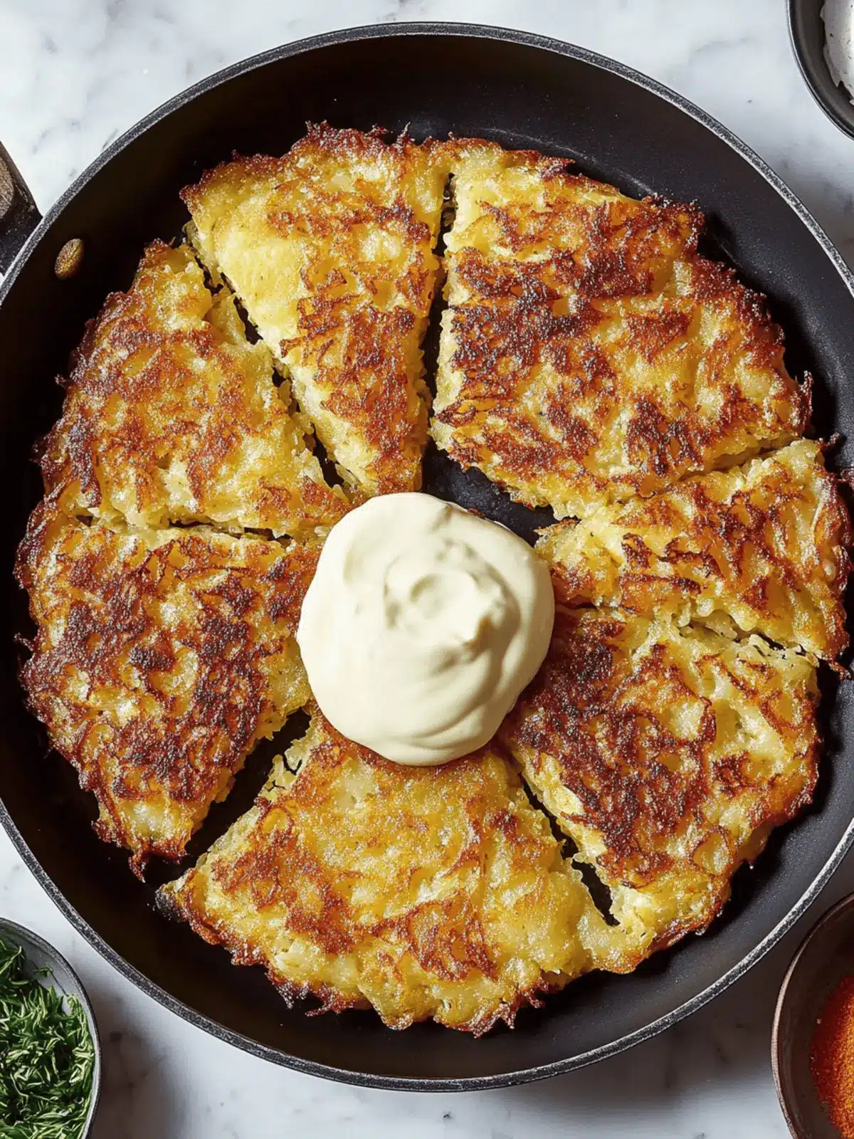 Celebrate Hanukkah with a Flavorful Giant Skillet Latke Delight 5 Celebrating Hanukkah with Giant Skillet Latke