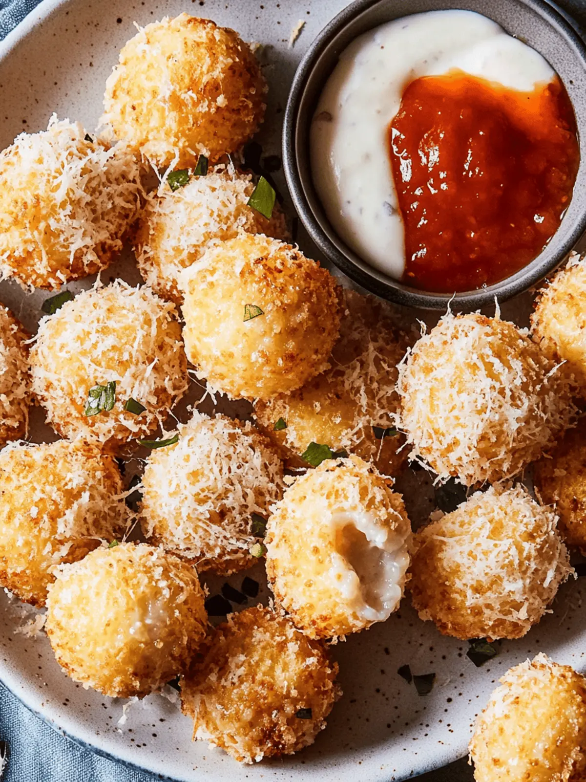 Crunchy Air Fryer Cacio E Pepe Arancini for Your New Year’s Bash 3 Air Fryer Cacio E Pepe Arancini New years Party Appetizer!