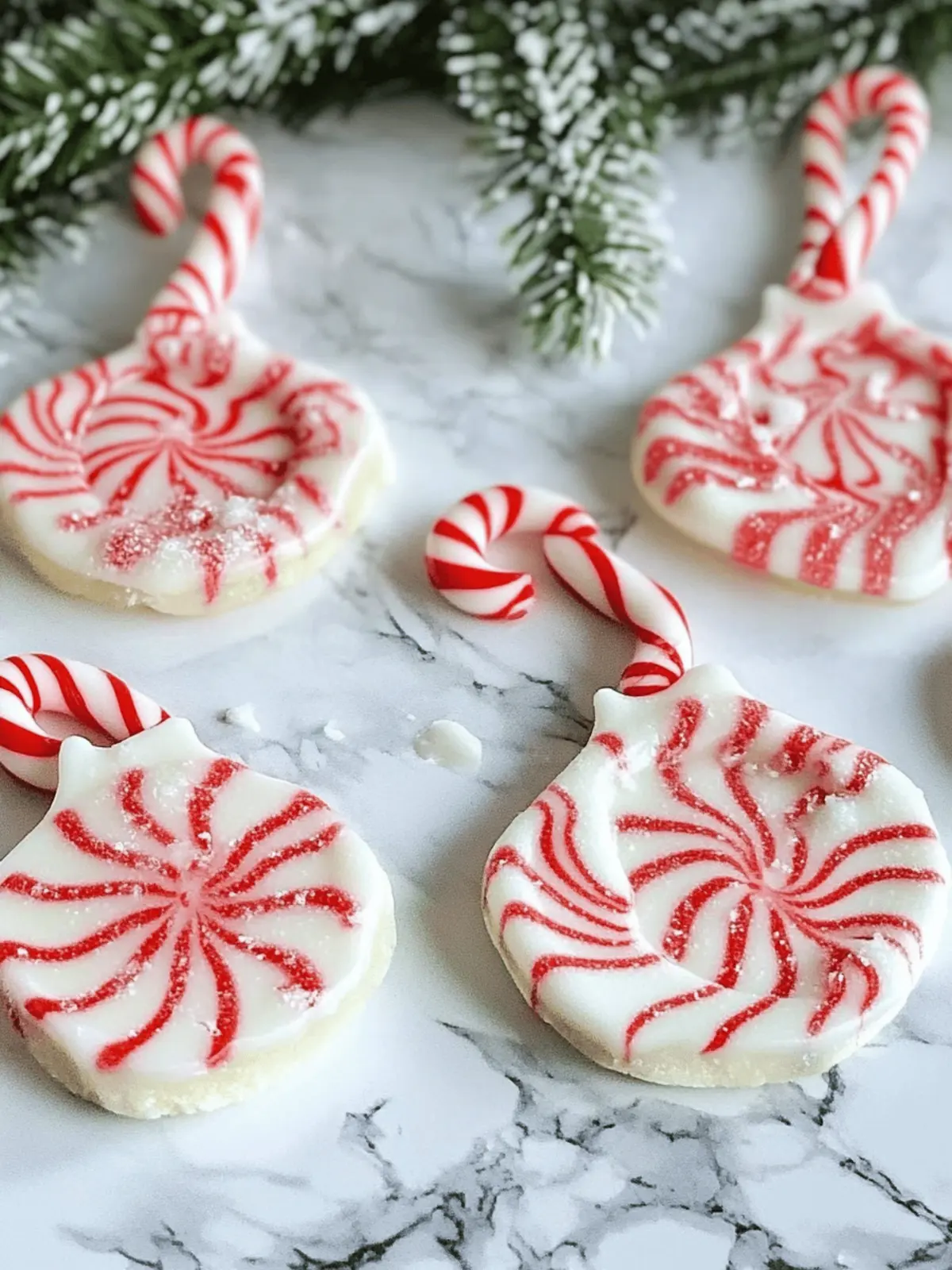 Melted Peppermint Candy Ornaments