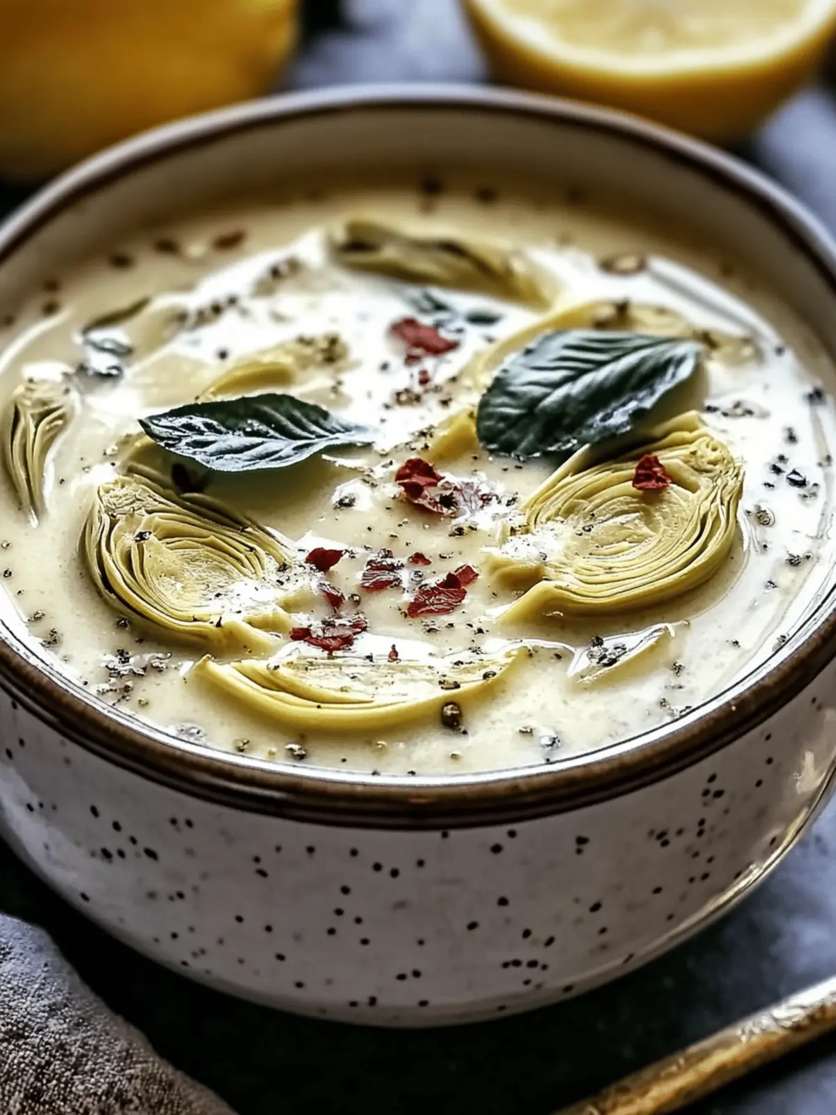Creamy Lemony Tuscan Artichoke Soup for Cozy Nights Ahead 4 Creamy Lemony Tuscan Artichoke Soup for Cozy Nights