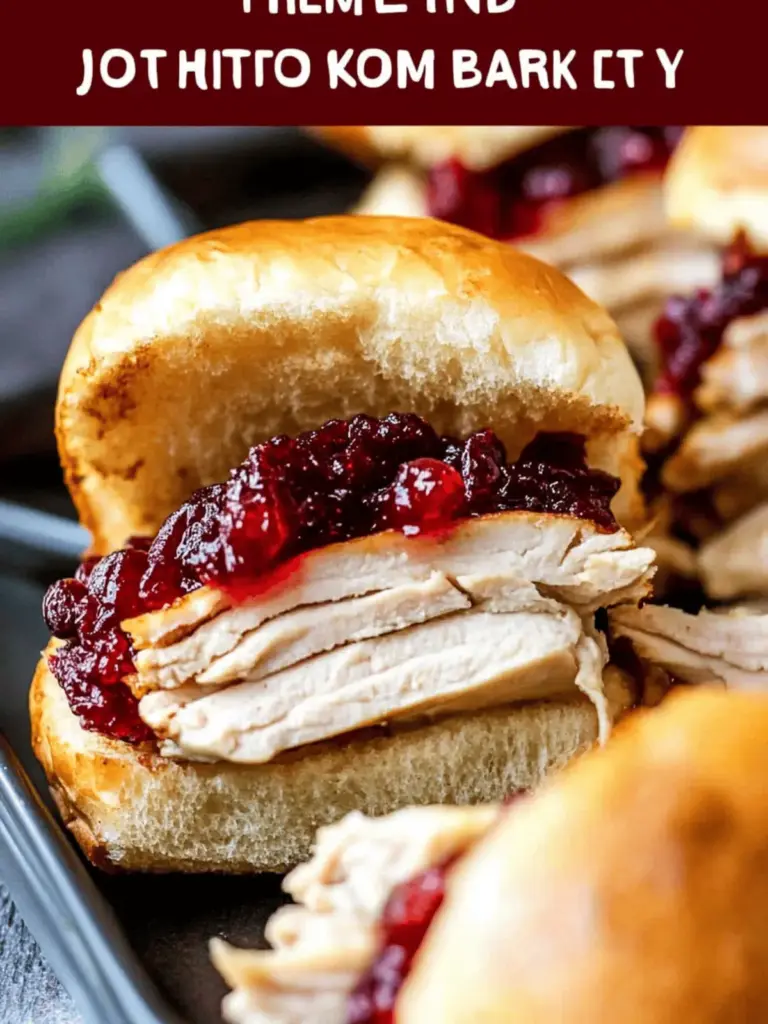 Turkey Cranberry Sliders