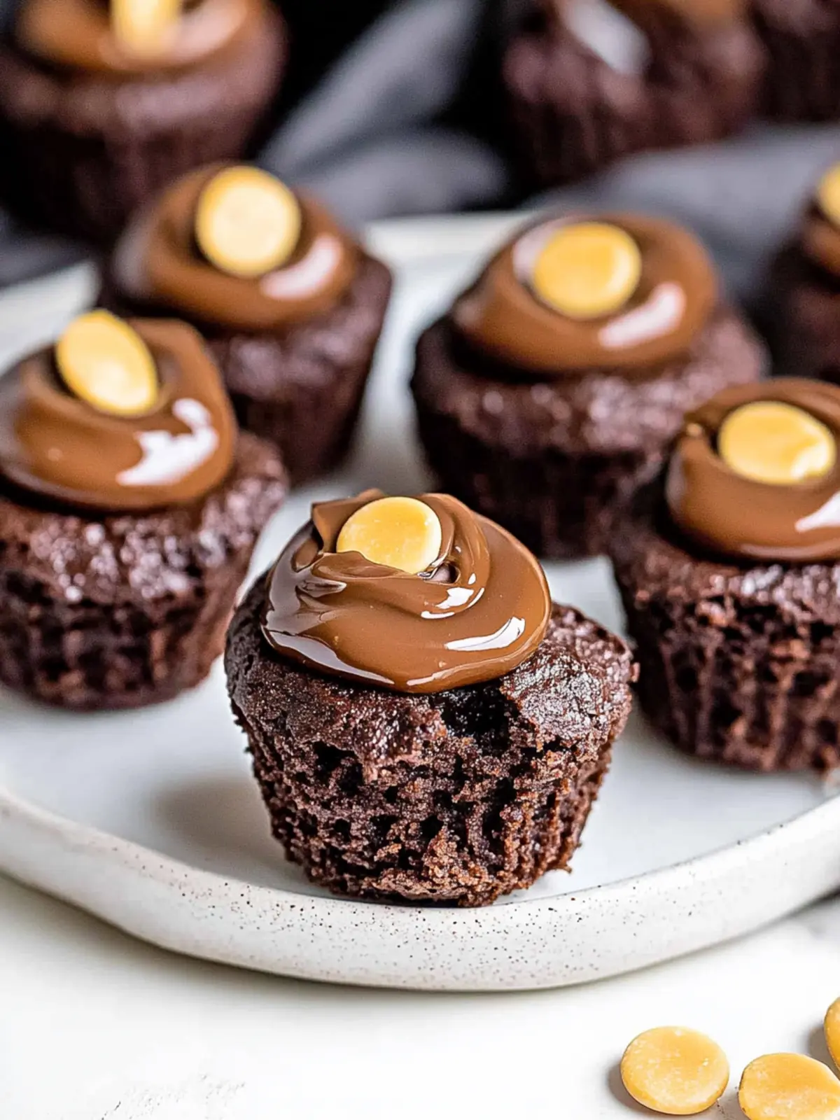 Chocolate Caramel Brownie Bites