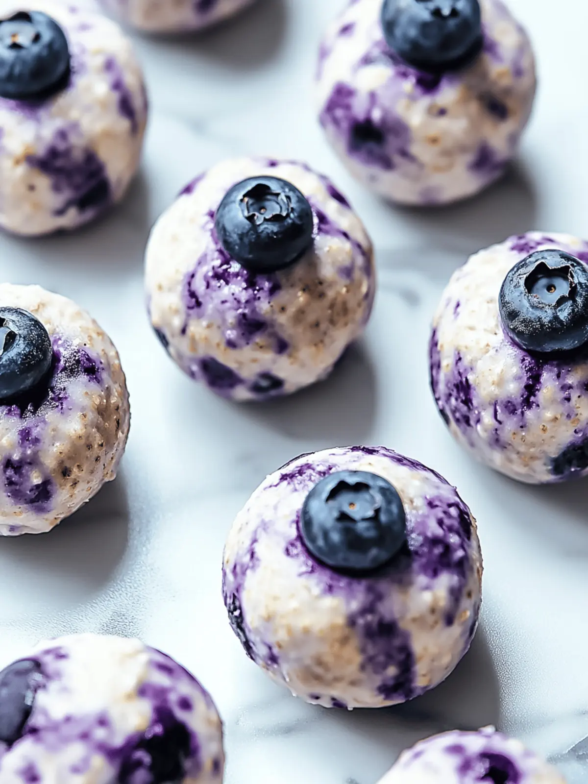 Blueberry Cheesecake Protein Bites