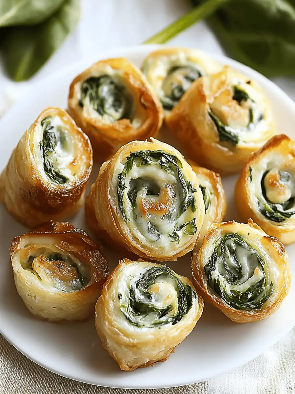 Spinach Dip in Bite-Sized Pinwheels – Your New Party Favorite