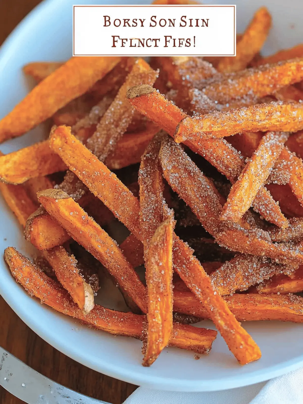 Brown Sugar Cinnamon Sweet Potato Fries
