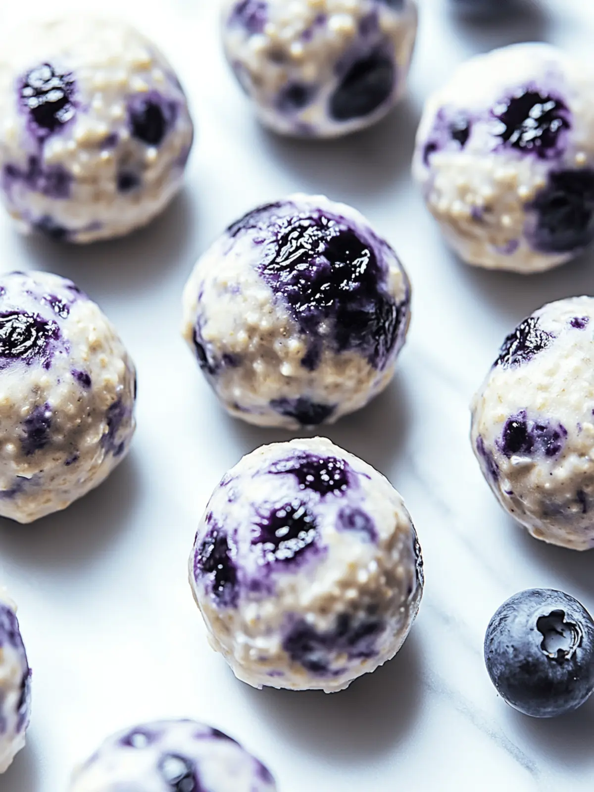 Blueberry Cheesecake Protein Bites