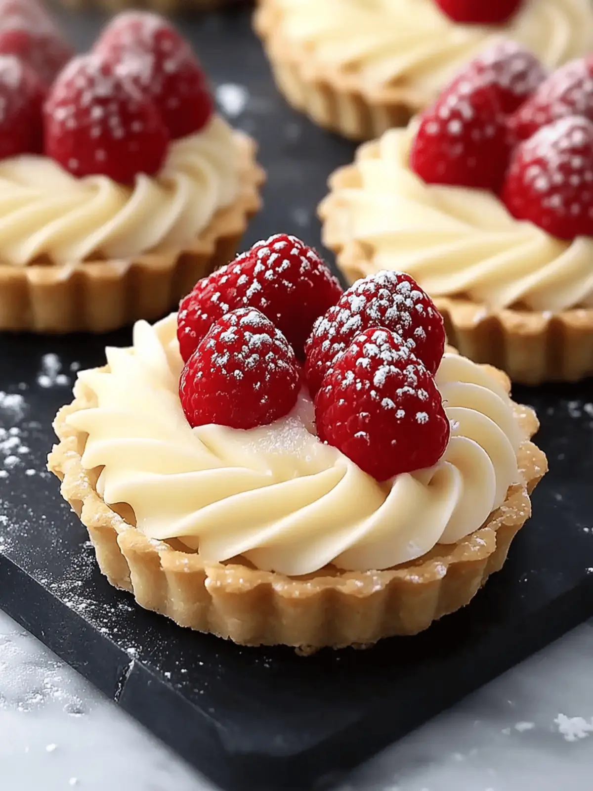 White Chocolate Mousse Tartlets