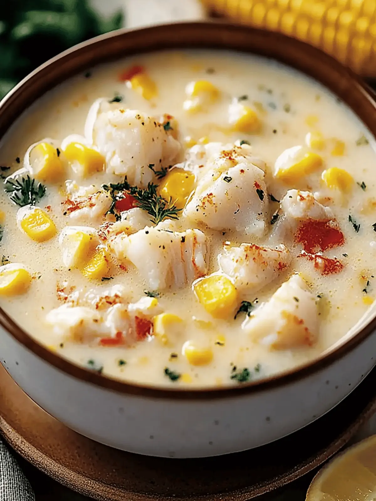 Bobby Flay’s Crab & Corn Chowder