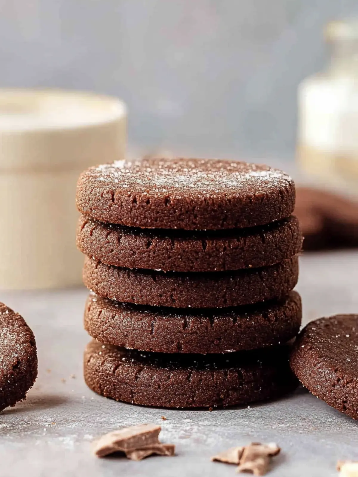 Chocolate Shortbread Cookies
