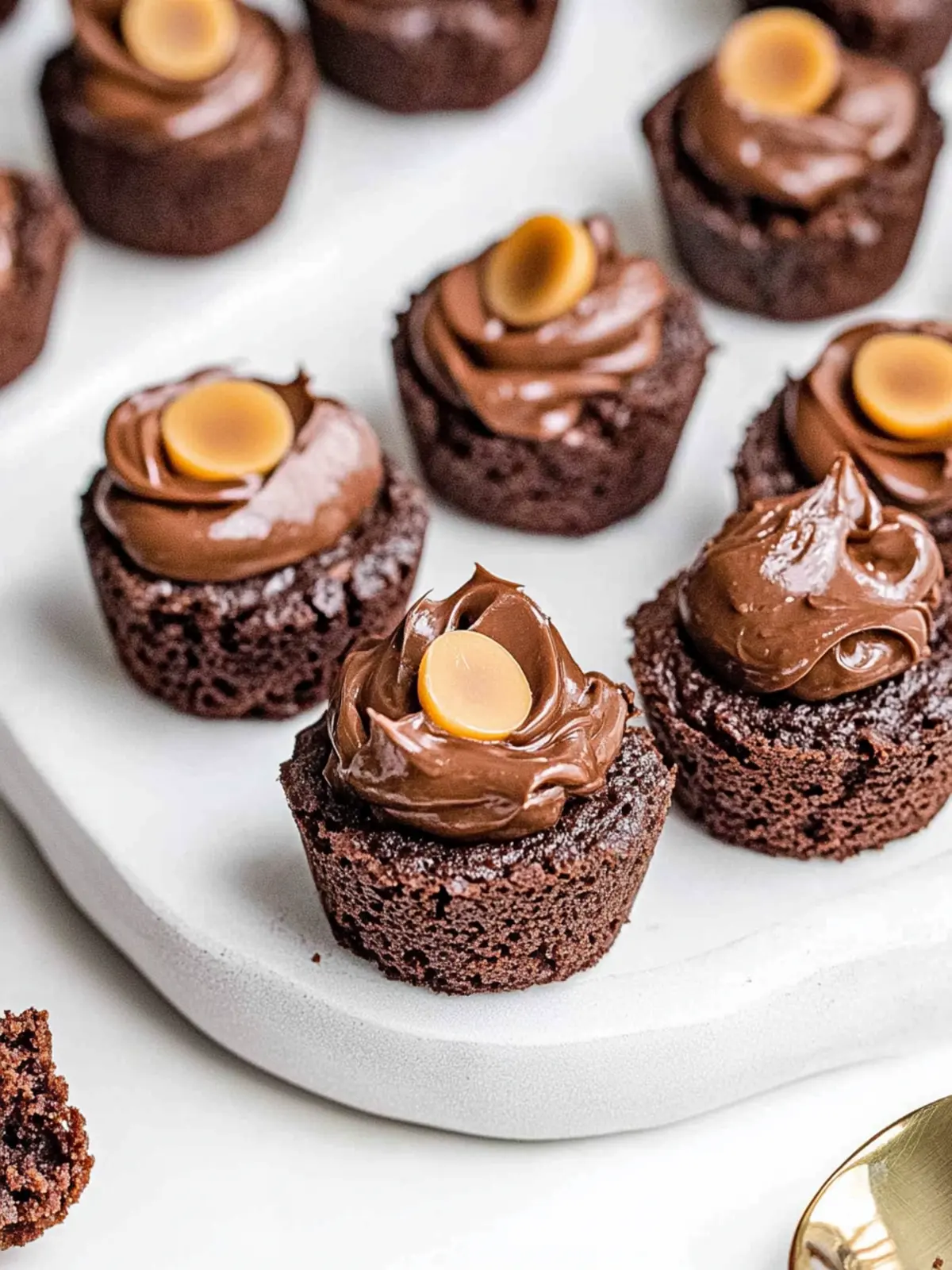 Chocolate Caramel Brownie Bites