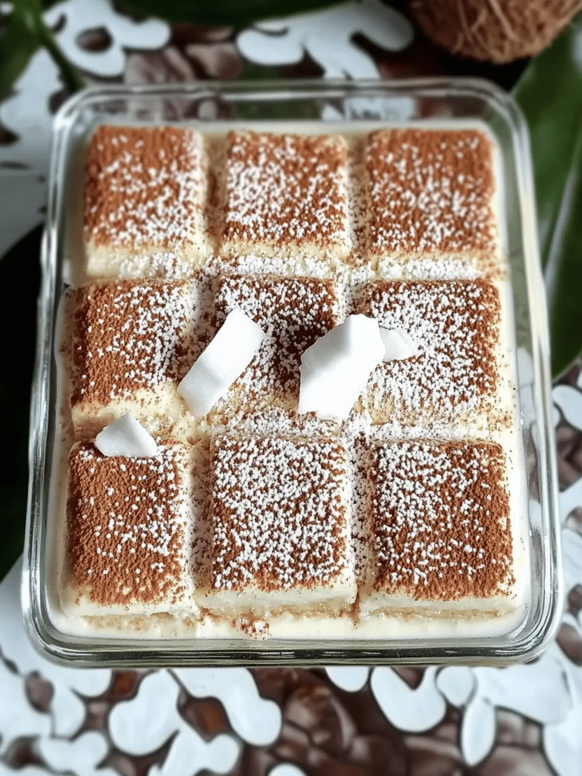 Coconut Rum Tiramisu – A Tropical Twist on Tradition