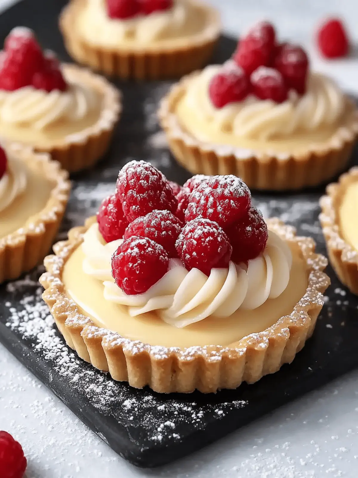 White Chocolate Mousse Tartlets