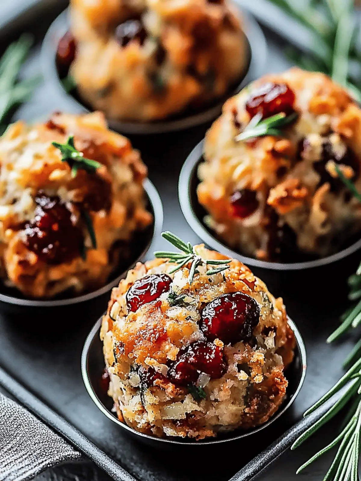 Cranberry & Turkey Stuffing Balls That Spark Holiday Joy 3 Cranberry & Turkey Stuffing Balls