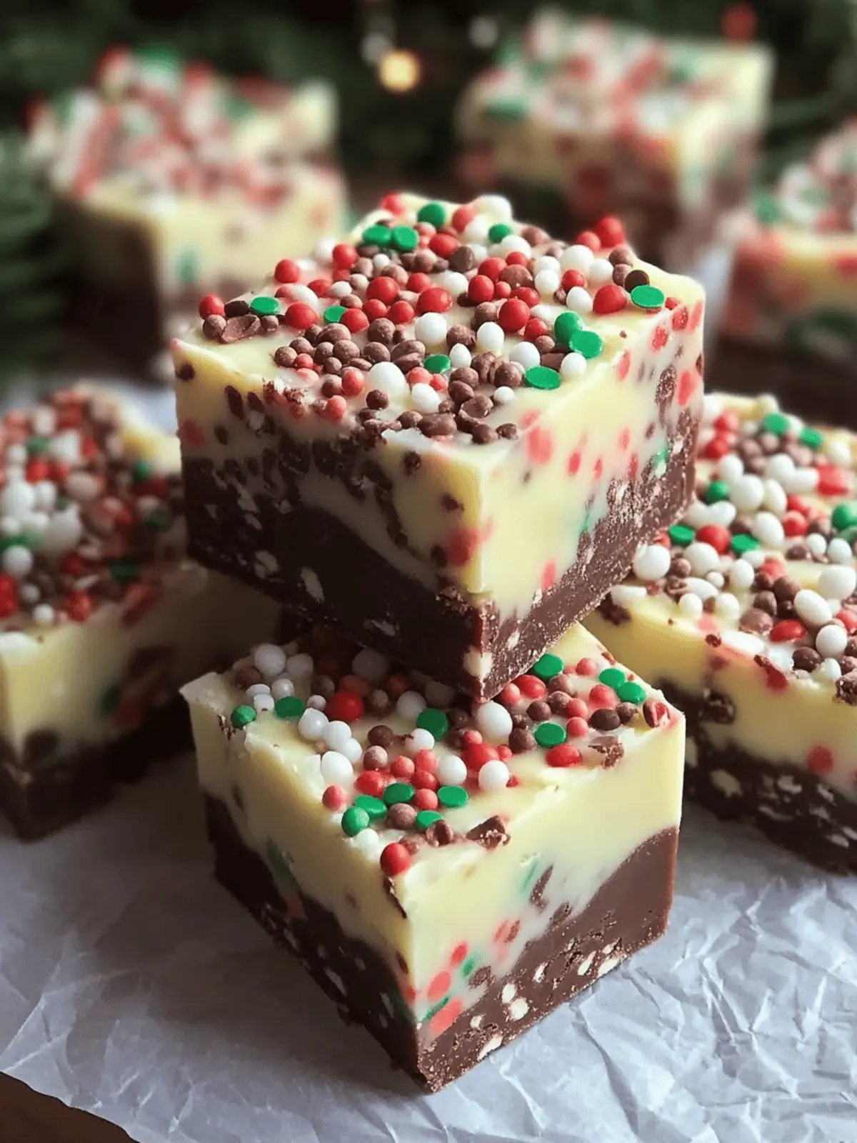 Easy Christmas Fudge Sprinkles for a Festive Sweet Treat 4 Easy Christmas Fudge Sprinkles