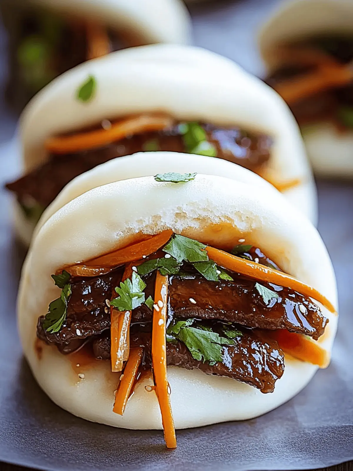 Sticky, Spicy Soy & Ginger Boneless Short Rib Bao Buns Delight 5 Sticky, Spicy Soy & Ginger Boneless Short Rib Bao Buns Delight