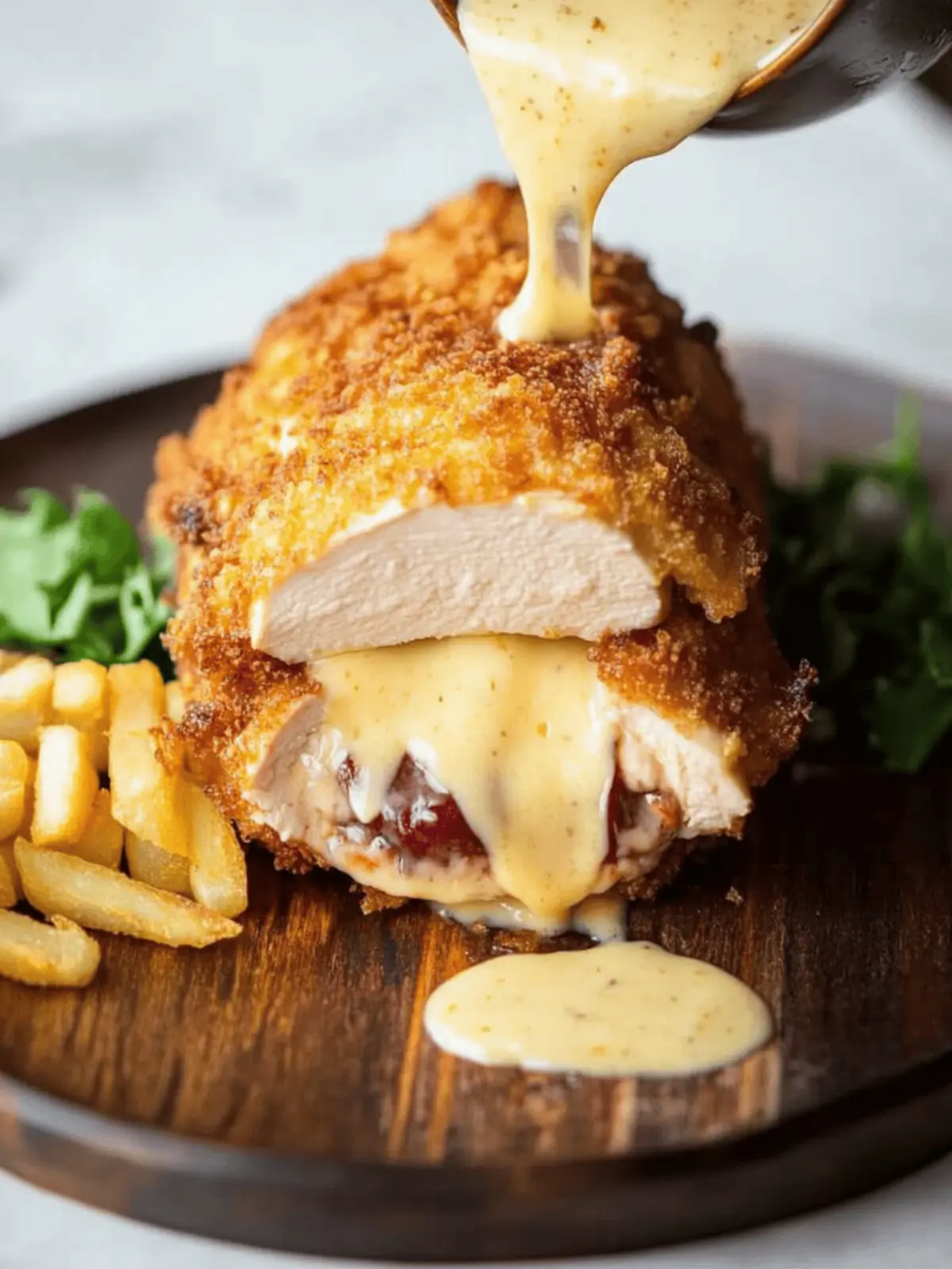 Savory Baked Chicken Cordon Bleu with Creamy Mustard Bliss 3 Baked Chicken Cordon Bleu