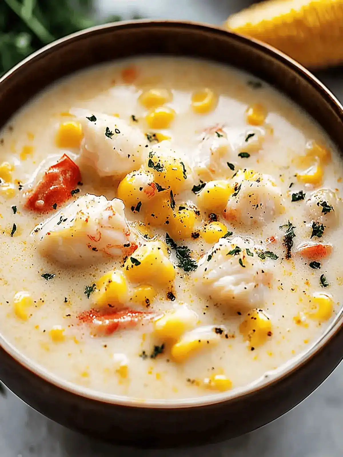 Bobby Flay’s Crab & Corn Chowder