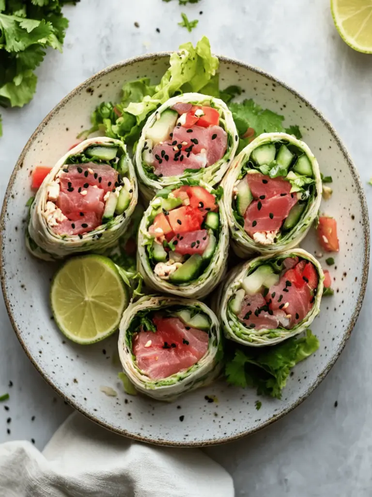 Tuna wraps cooked in a pan: Quick and delicious!