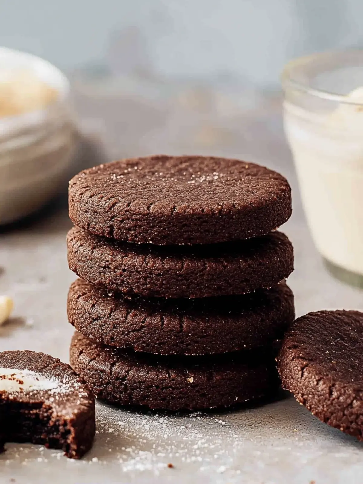 Chocolate Shortbread Cookies