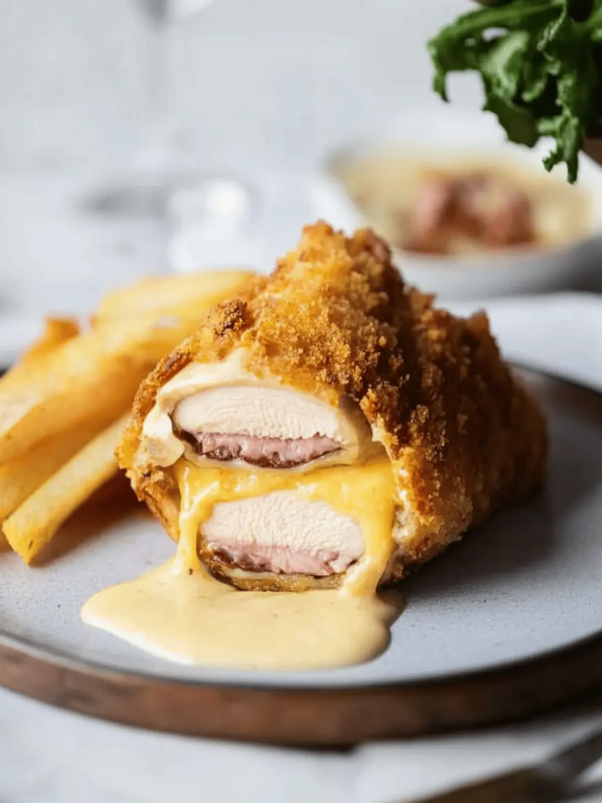 Savory Baked Chicken Cordon Bleu with Creamy Mustard Bliss 4 Baked Chicken Cordon Bleu