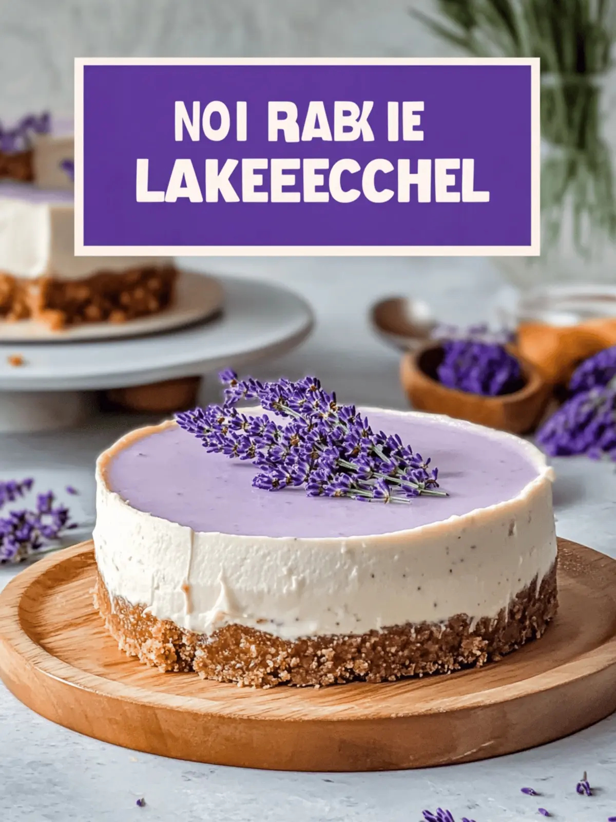 Delicate No-Bake Honey Lavender Cheesecake