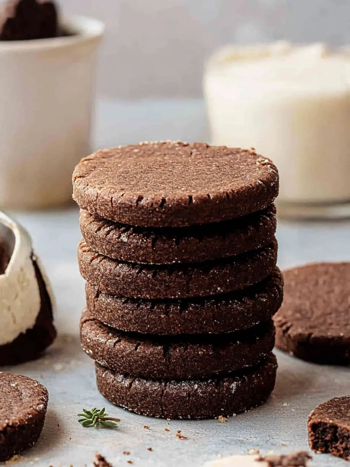 Chocolate Shortbread Cookies