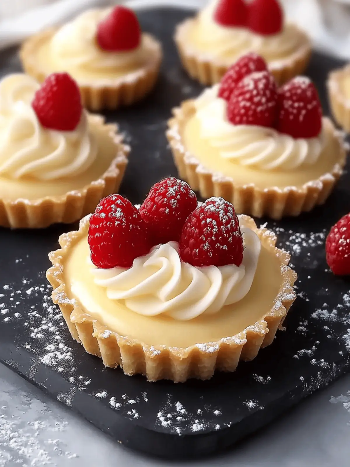 White Chocolate Mousse Tartlets