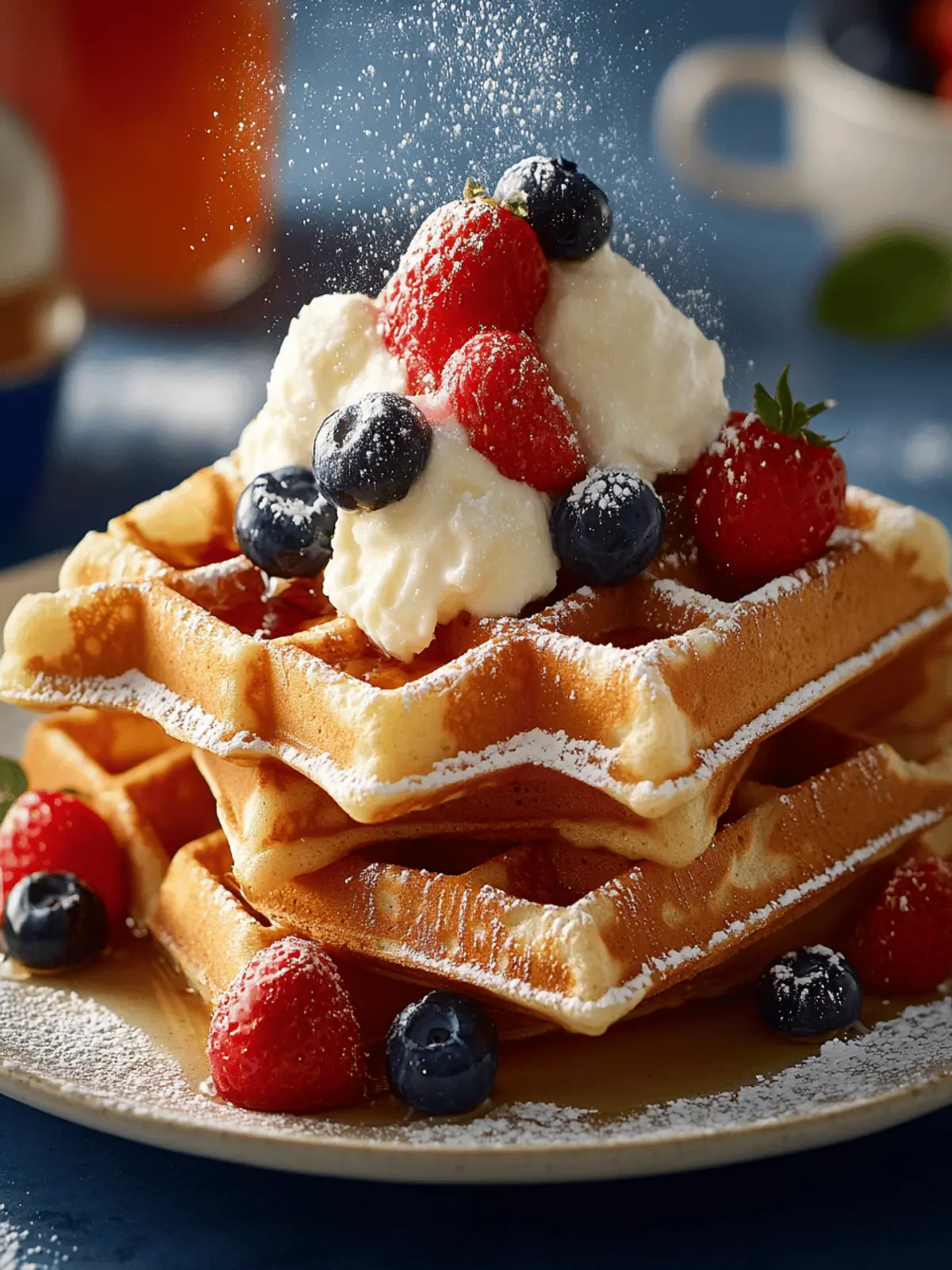 Delicious Classic Waffles Perfect for Any Weekend Breakfast 2 Classic Waffles
