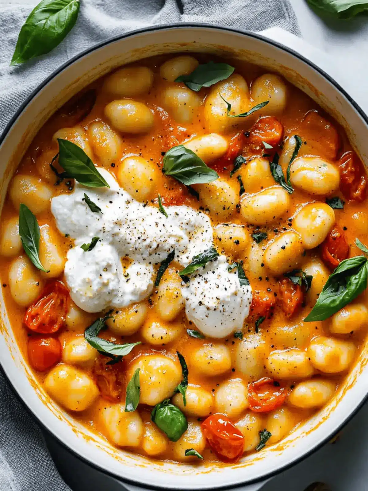 30 Minute Creamy Tomato Gnocchi with Burrata for Cozy Nights 4 30 Minute Creamy Tomato Gnocchi with Burrata