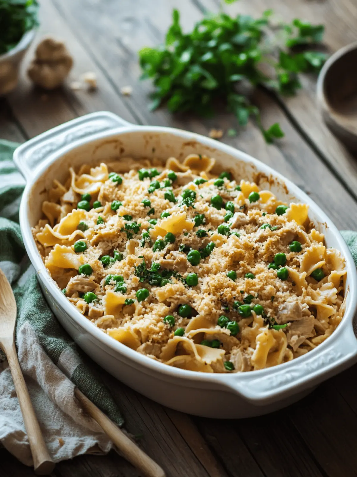 Gluten-Free Tuna Noodle Casserole for Cozy Family Dinners 3 Tuna Noodle Casserole