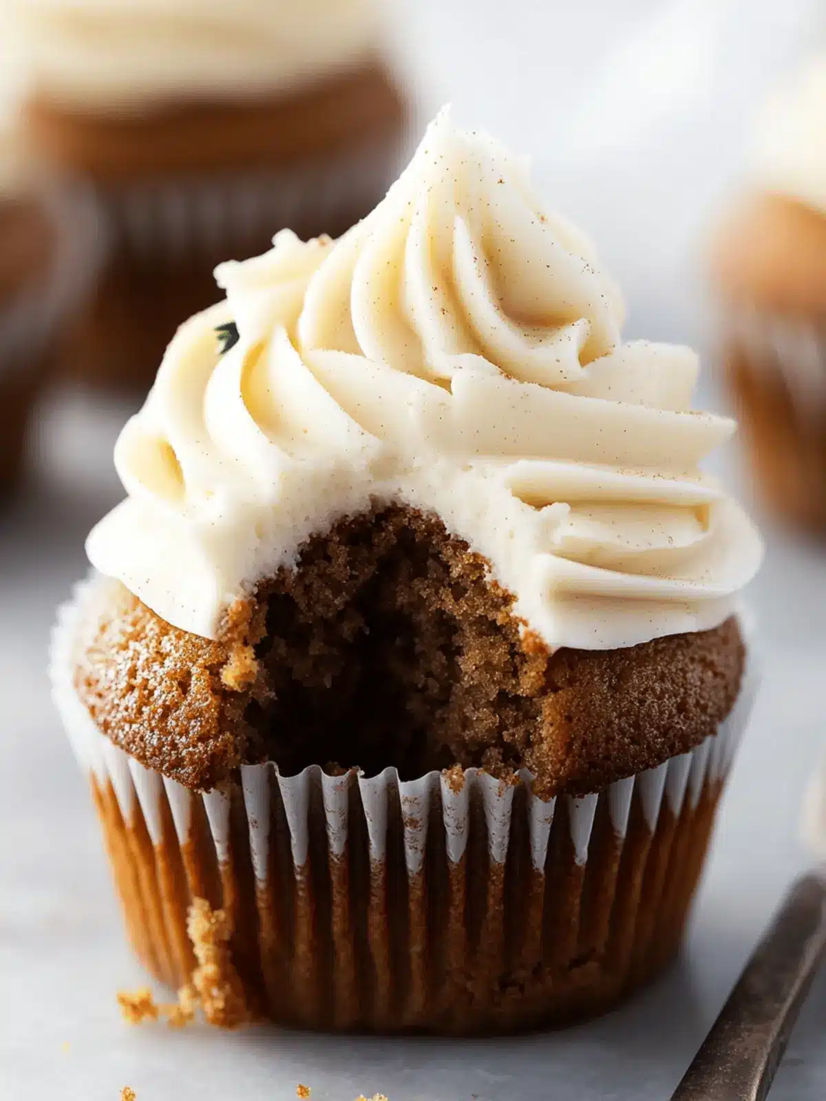 Gingerbread Cupcakes with Eggnog Buttercream Bliss 4 Gingerbread Cupcakes with Eggnog Buttercream Frosting
