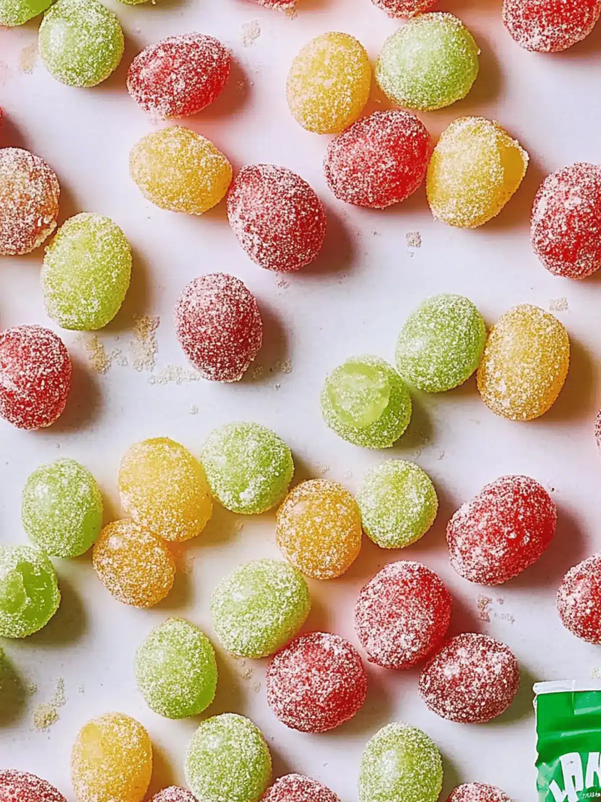 Sour Patch Grapes: Fun New Year's Eve Appetizers to Impress 2 Sour Patch Grapes for New years Eve Appetizers!