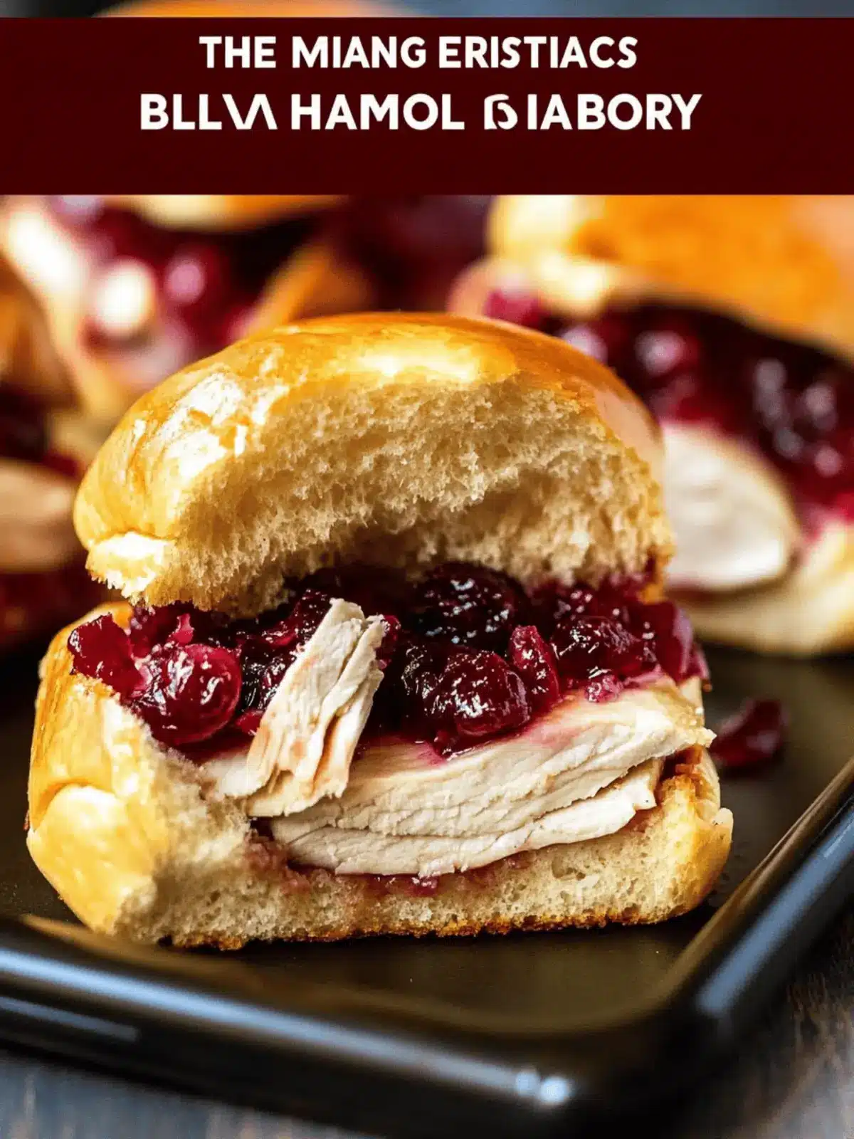 Turkey Cranberry Sliders