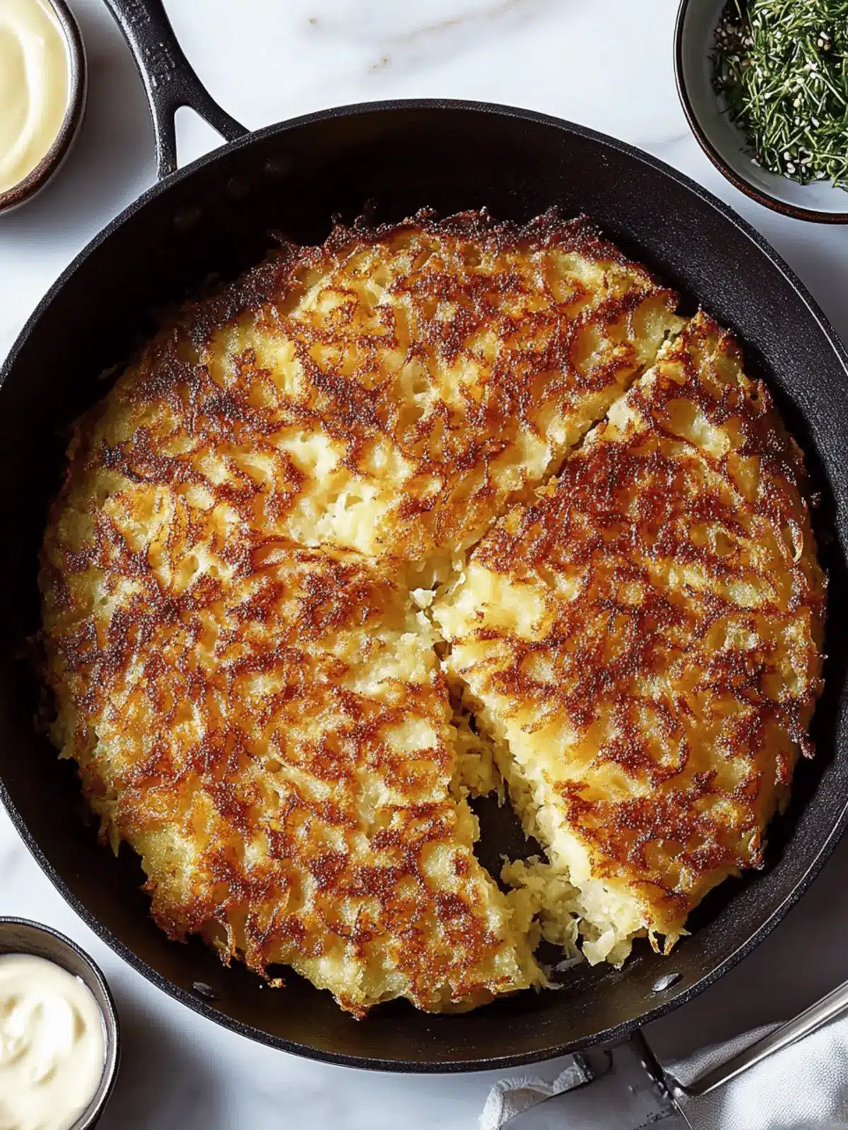 Celebrate Hanukkah with a Flavorful Giant Skillet Latke Delight 2 Celebrating Hanukkah with Giant Skillet Latke