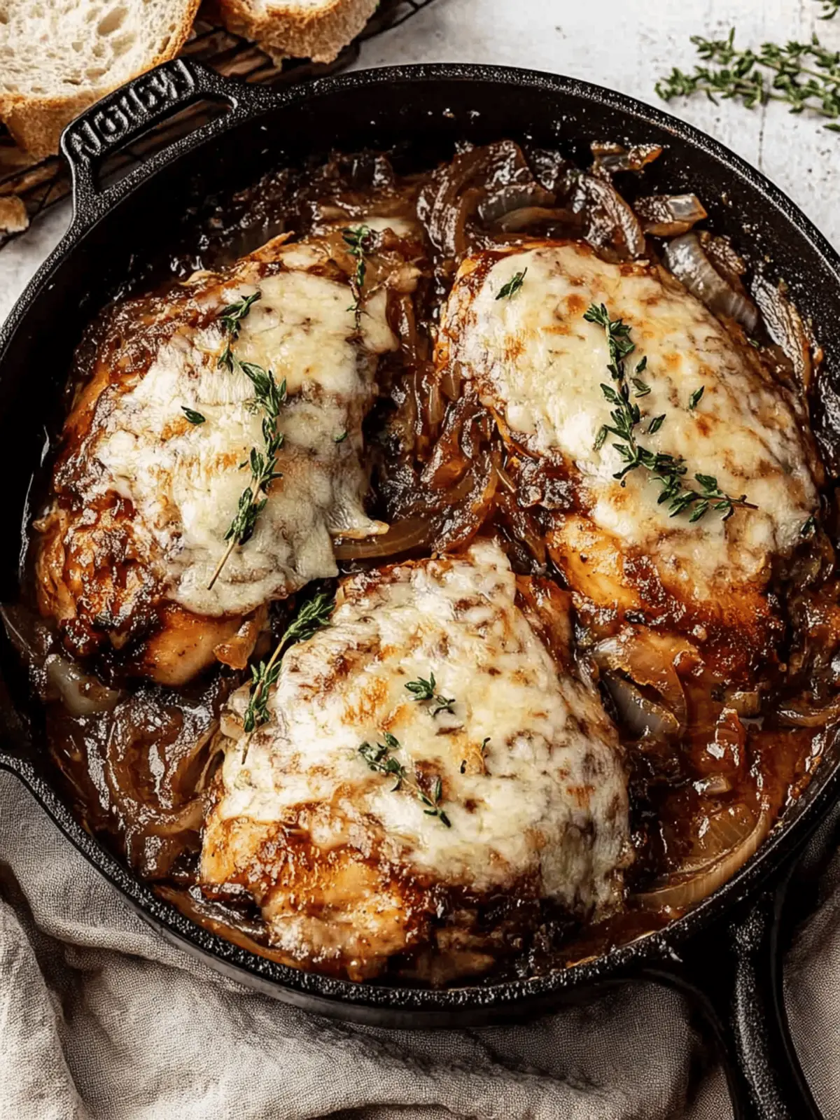 Melt-in-Your-Mouth French Onion Chicken Bake Bliss 3 French Onion Chicken