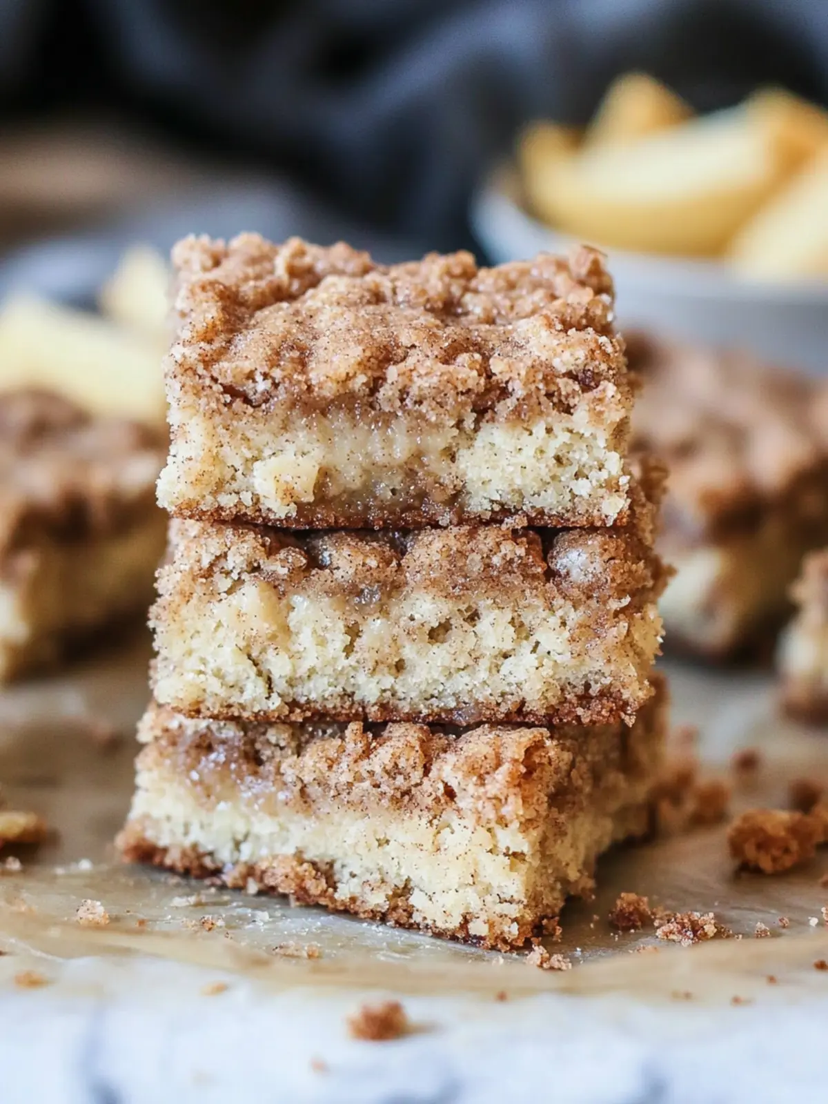 Cinnamon Streusel Blondies That Melt in Your Mouth 3 Cinnamon Streusel Blondies