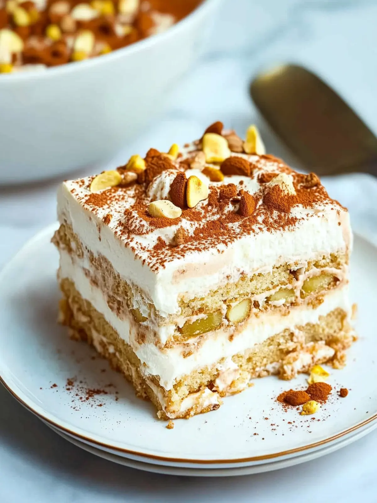 Spiced Chai Tiramisu Cake {No Bake}
