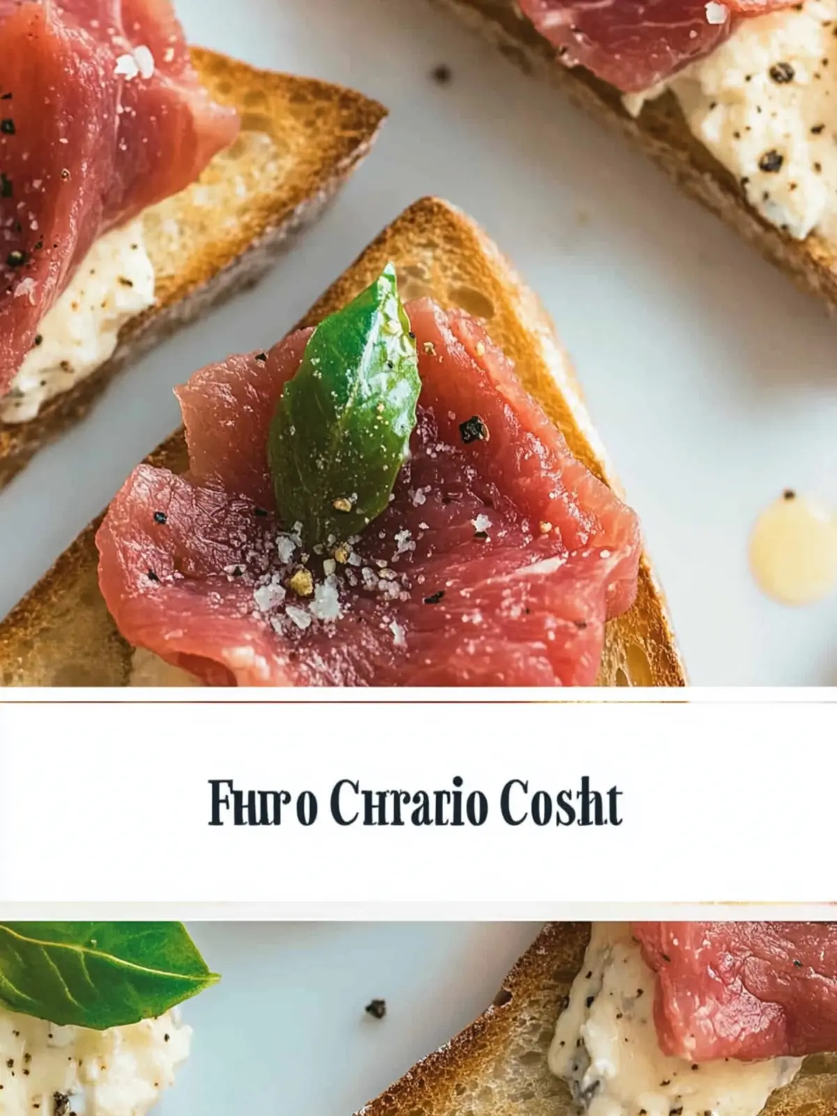 Beef Carpaccio Crostini