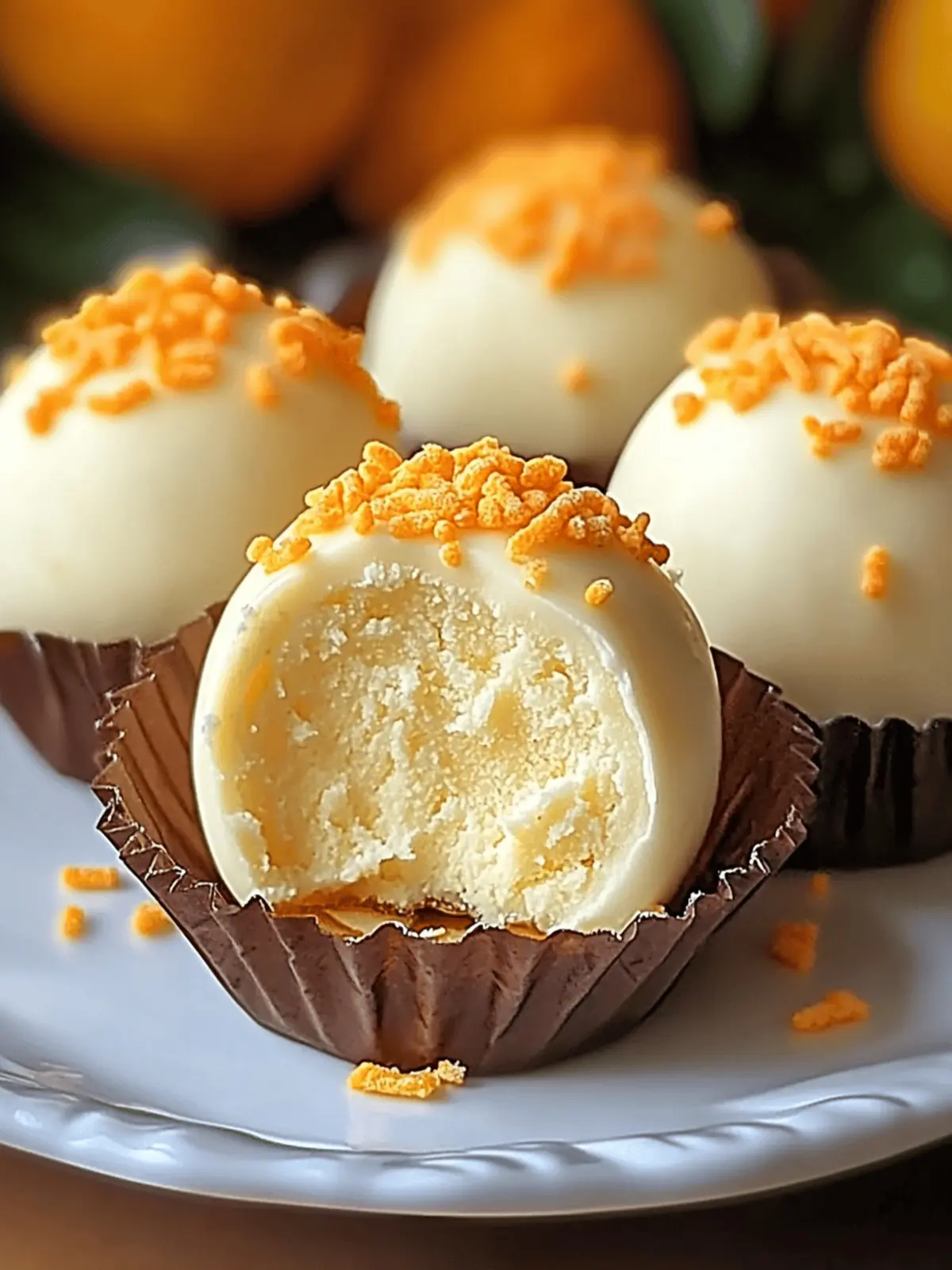 Delicious No Bake Orange Creamsicle Truffles for Easy Indulgence 5 No Bake Orange Creamsicle Truffles