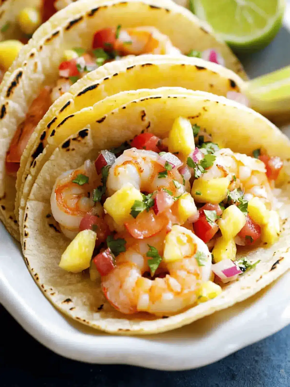 Ultimate Shrimp Tacos with Pineapple Salsa in 20 Minutes 2 Shrimp Tacos with Pineapple Salsa