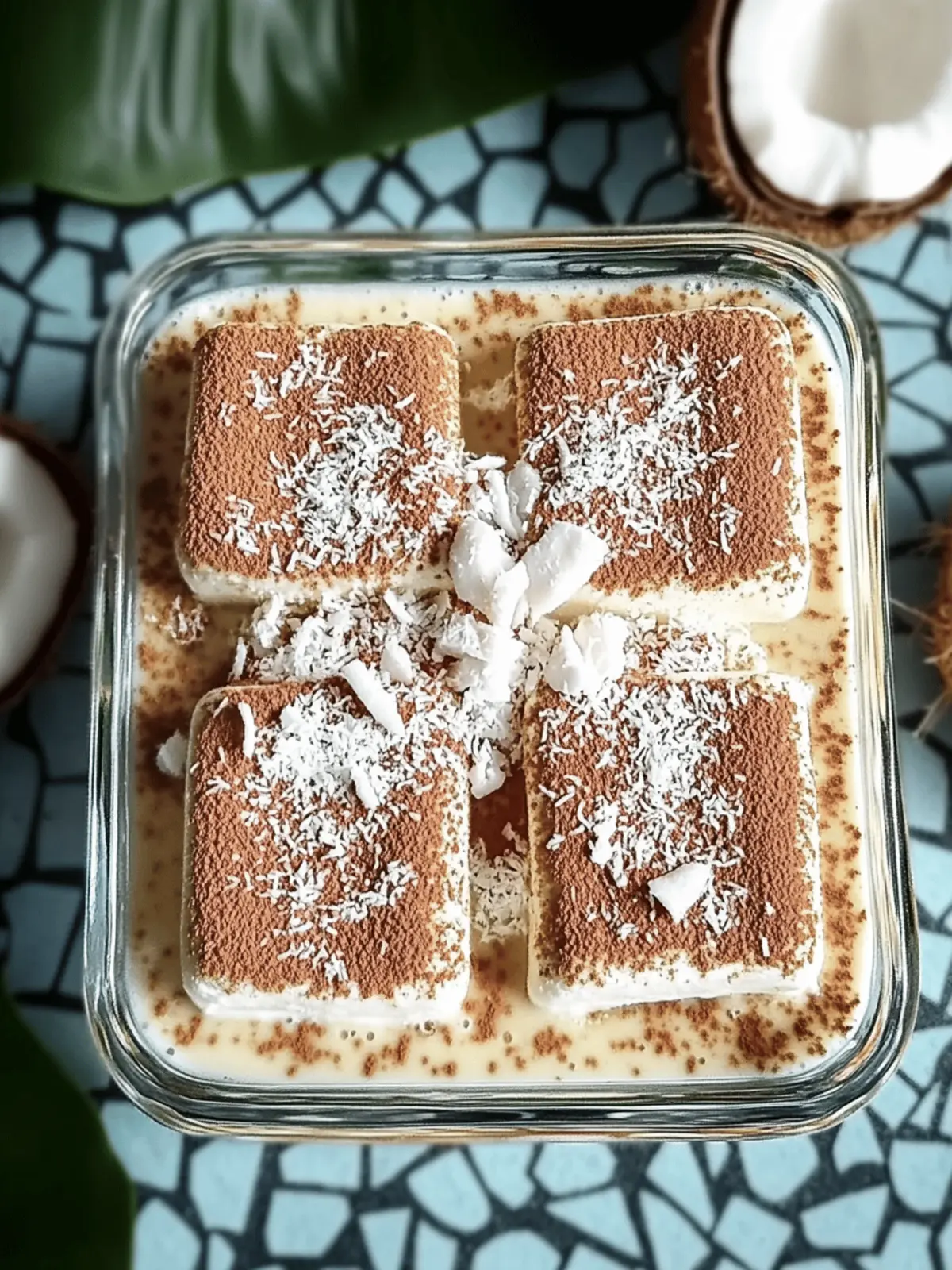 Coconut Rum Tiramisu – A Tropical Twist on Tradition