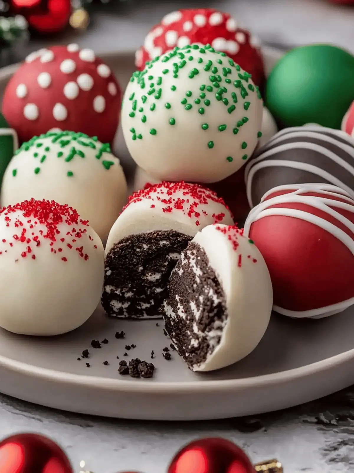 Christmas Oreo Balls